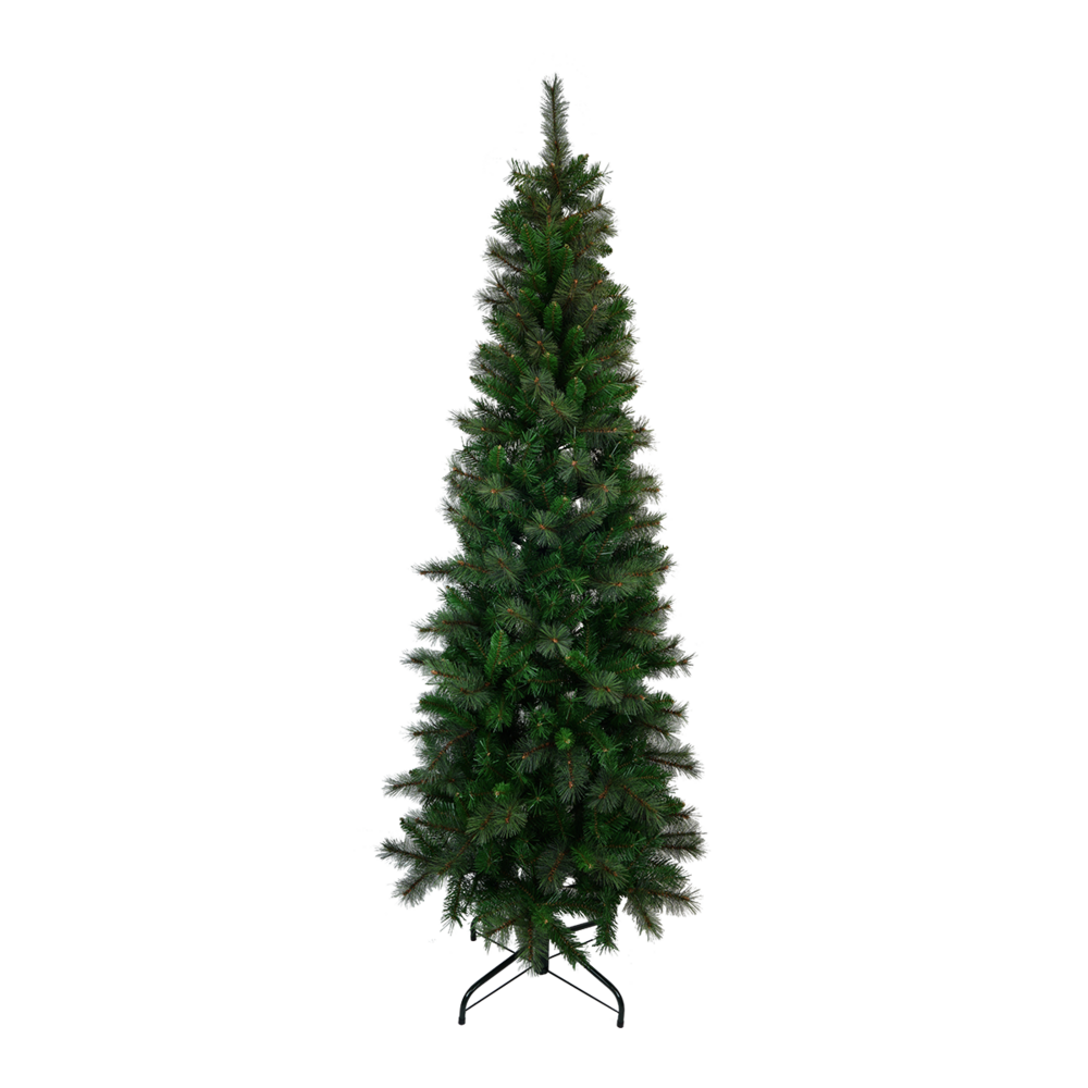 Sapin de noël artificiel mince 210 cm - style picea pungens - little grove