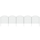 Ensemble de clôture de jardin arquée 77,5x78,5 cm vert