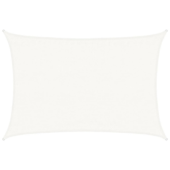 Voile d'ombrage 160 g/m² blanc 3,5x5 m pehd