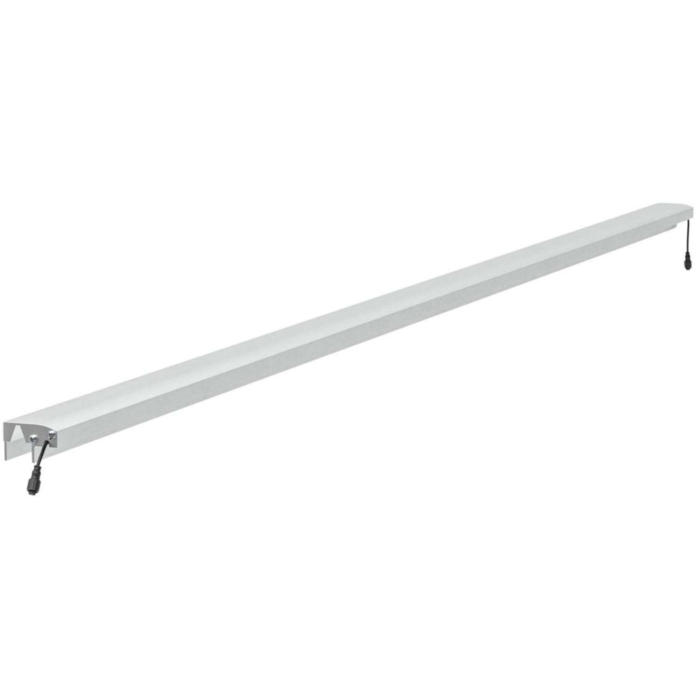 Barrette lumineuse pour clôture en composite 1. 73 m argent