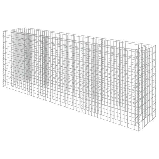 JARDINIERE EN GABION ACIER GAL-(862629)