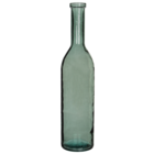 Mica decorations - vase bouteille en verre recyclé vert h100