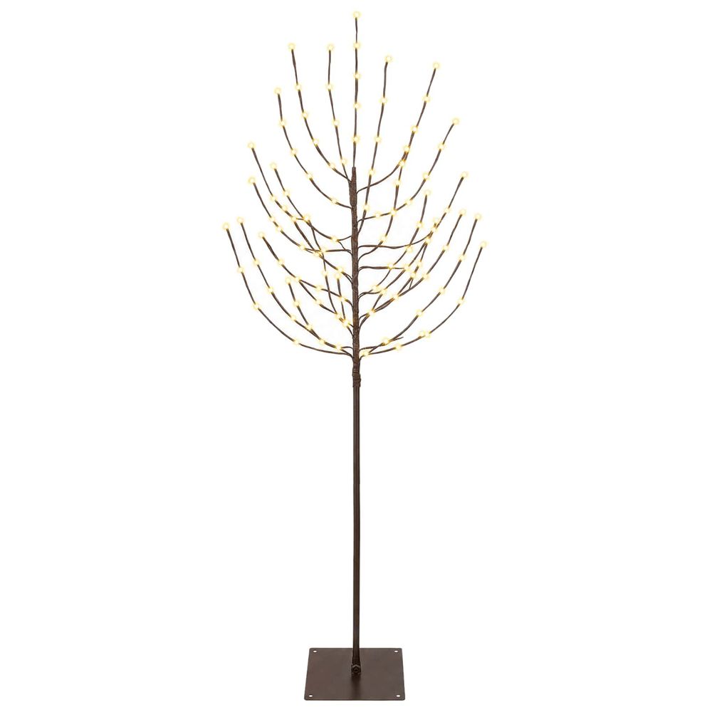 Arbre de noël led noir 20 x 20 x 180 cm acier 160 led