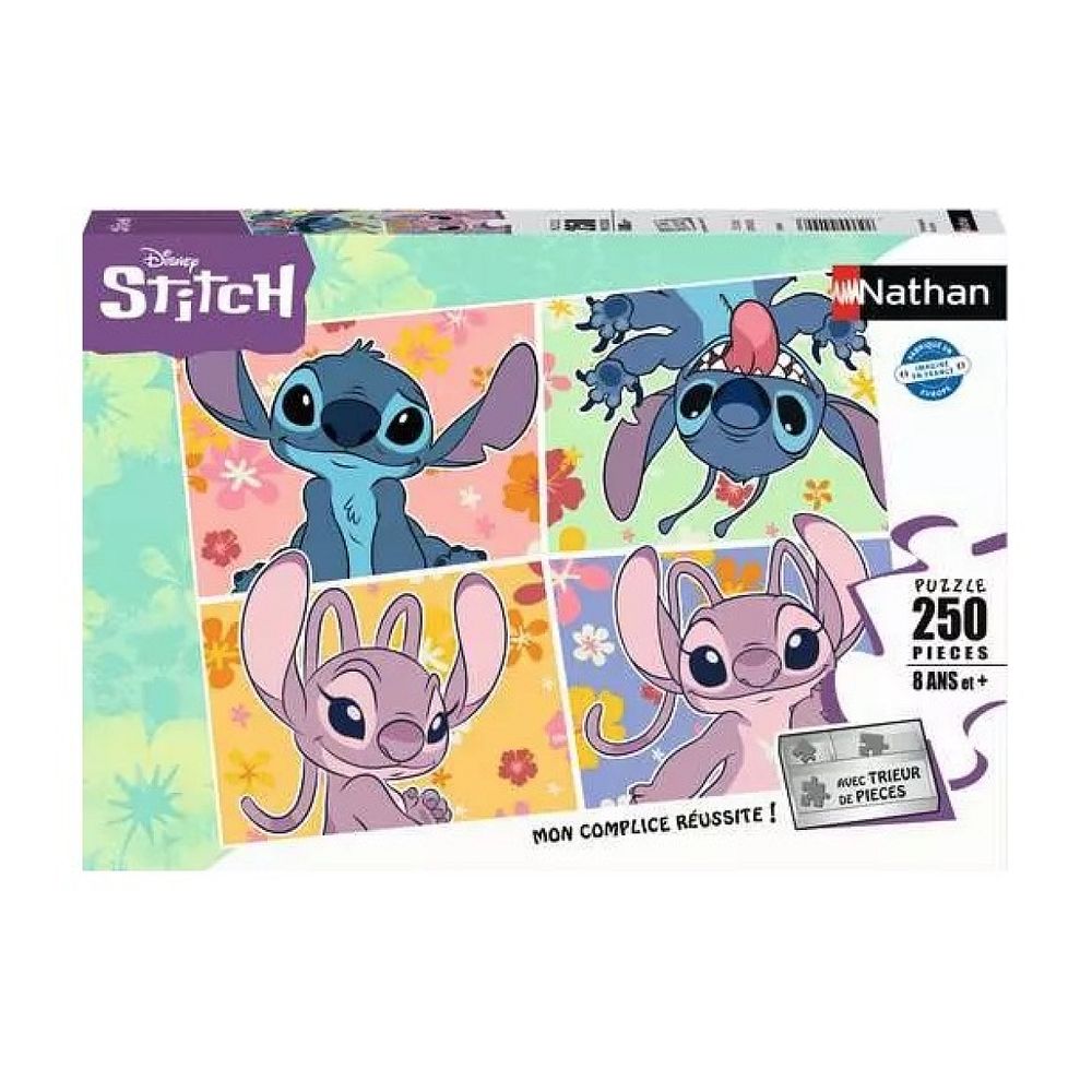 Puzzle nathan 250 pièces disney stitch - éveil et amusement
