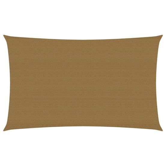 Voile d'ombrage 160 g/m² taupe 5 x 8 m pehd