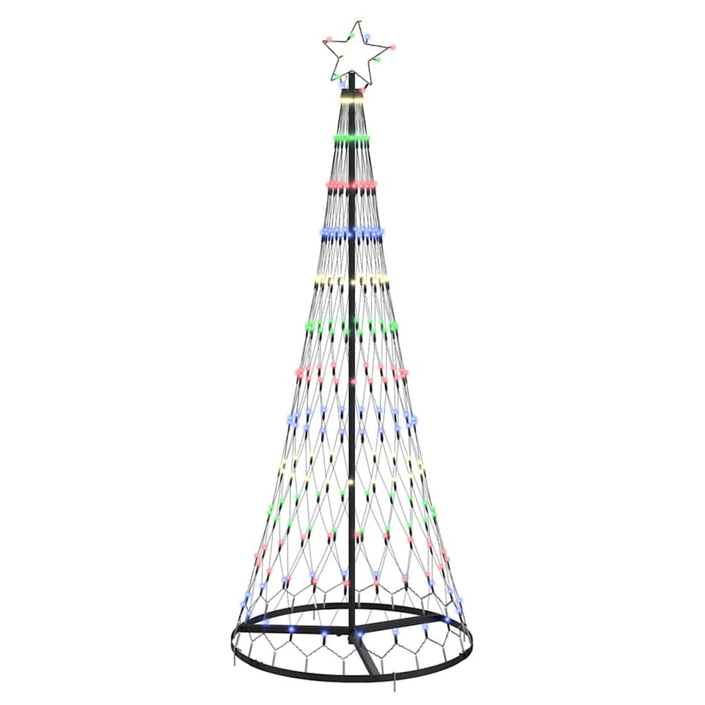 Arbre de noël led multicolore 71 x 71 x 184,5 cm métal