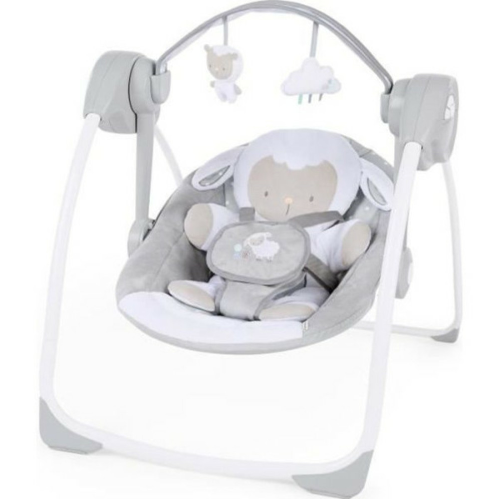 Transat bébé balancelle électrique pliable - petit mouton - arche et jouets amovible, réglages de minuterie, balan