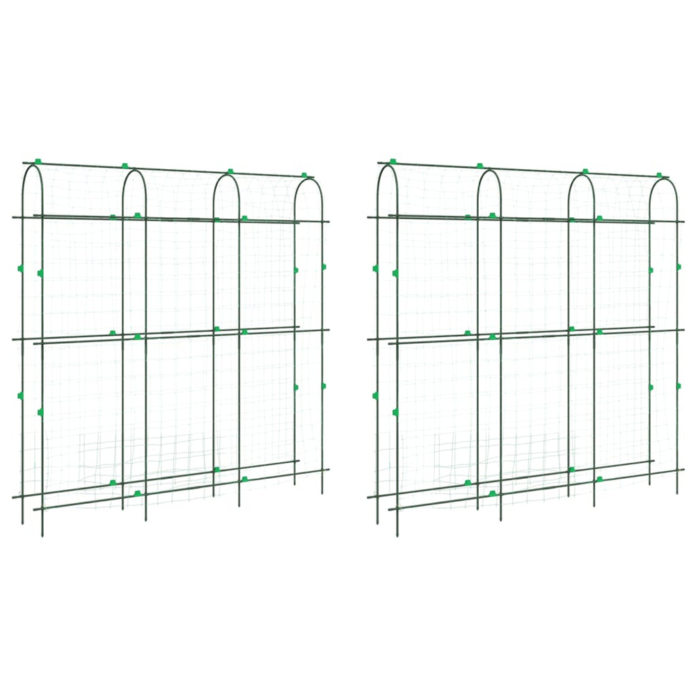 Treillis de jardin pour plantes grimpantes 2 pcs forme en u