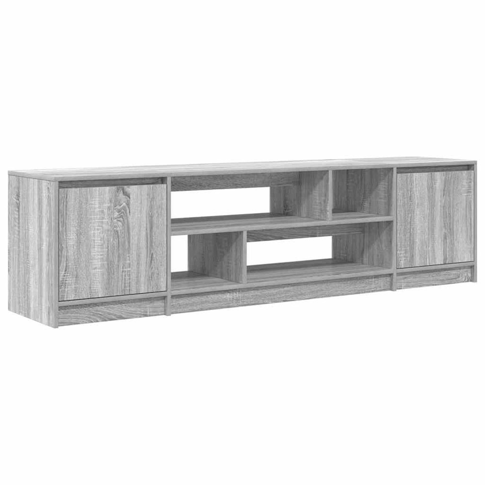 Meuble tv sonoma gris 188,5x41x50 cm bois d'ingénierie