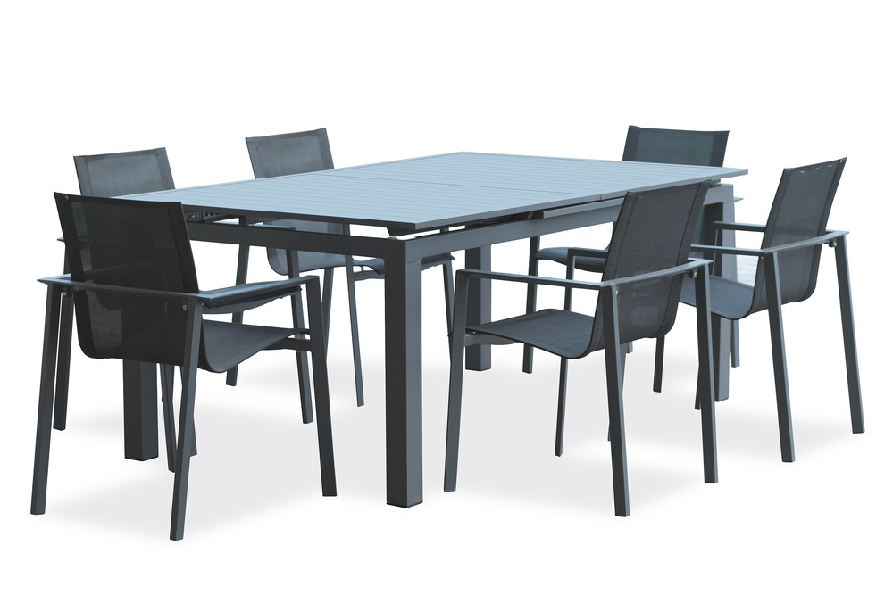 Ensemble repas miami 6 places en aluminium