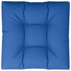Coussin de palette bleu royal 80x80x10 cm tissu