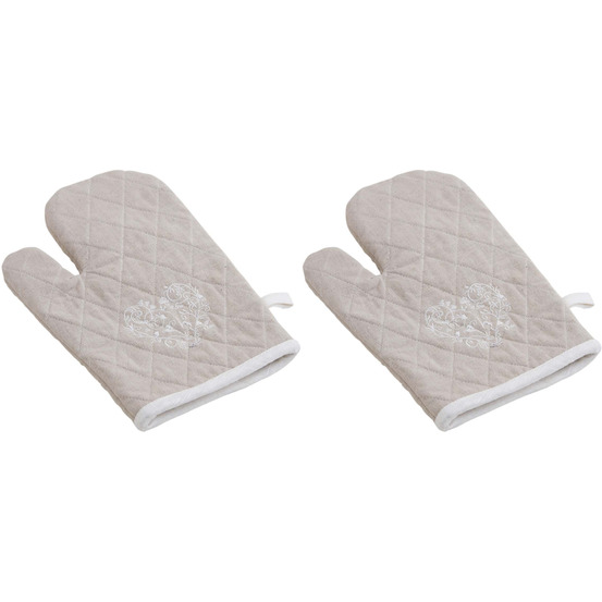 Gant de cuisine en lin et coton (lot de 2)