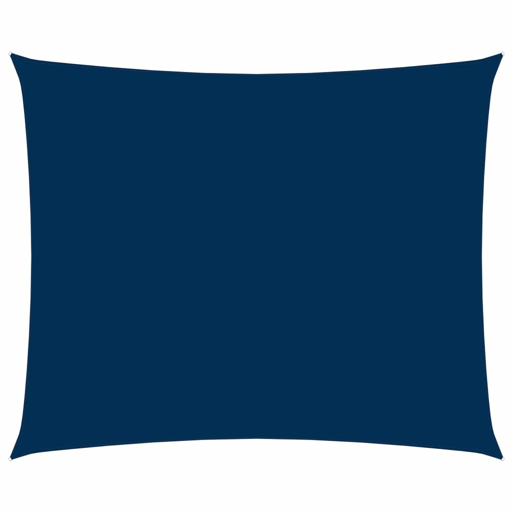 Voile toile d'ombrage parasol tissu oxford rectangulaire 3 x 4,5 m bleu
