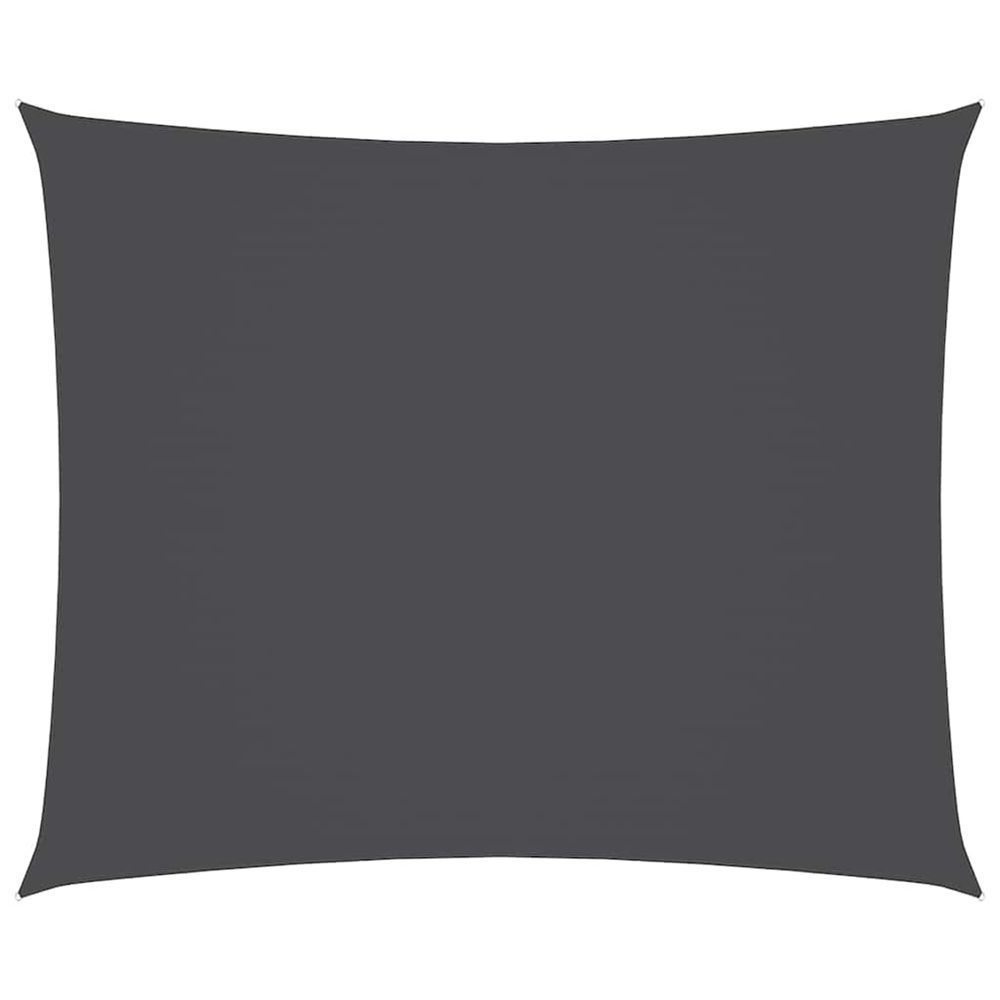 Voile de parasol tissu oxford rectangulaire 2,5x3,5m anthracite