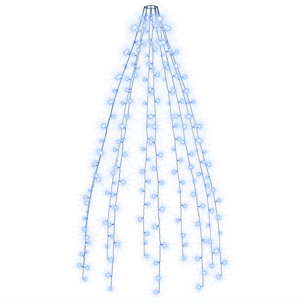 Guirlande lumineuse d'arbre de noël 210 led bleu 210 cm