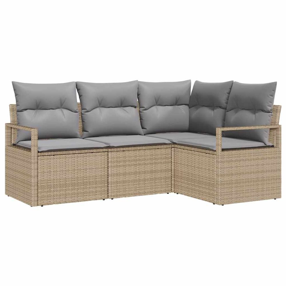 Ensemble de canapés 4 pc beige polyrotin
