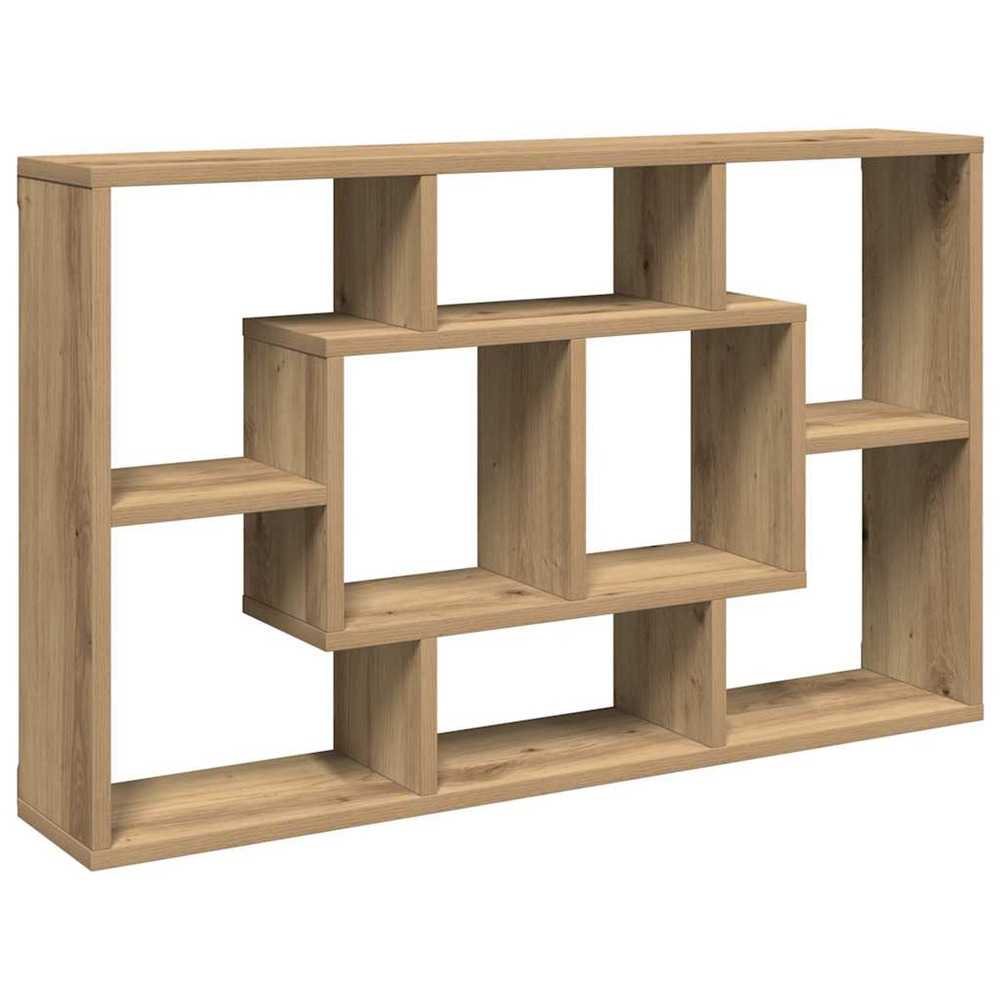 Étagère murale chêne artisanal 85 x 16 x 52,5 cm bois d'ingénierie