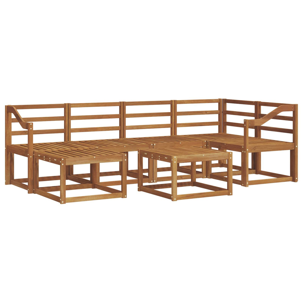 Ensemble de canapés d'extérieur 7 pcs naturel