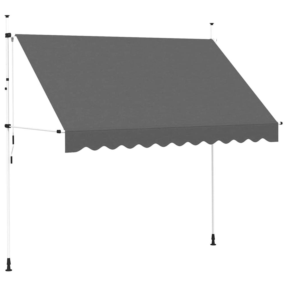 Auvent manuel rétractable 300 cm anthracite