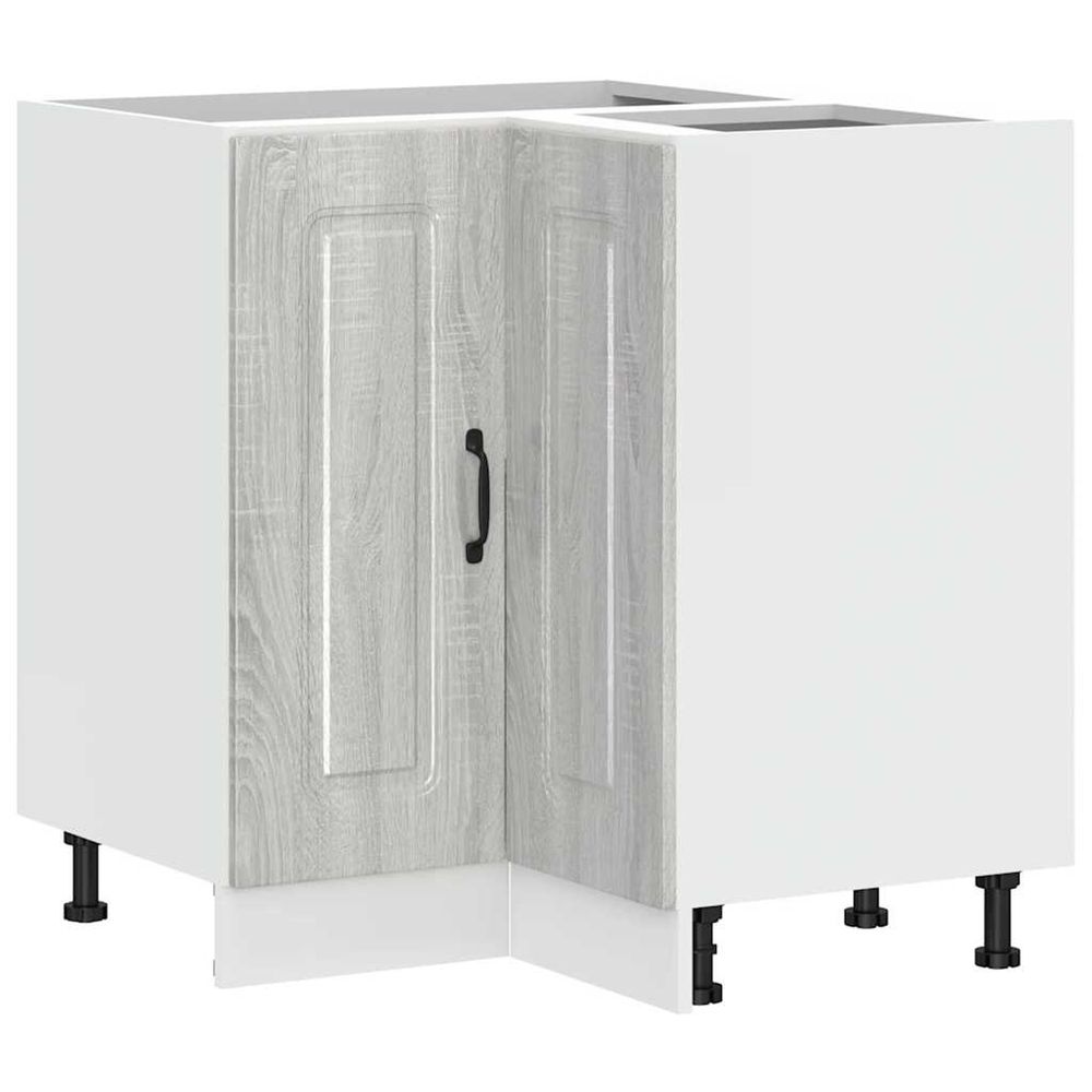 Armoire d'angle de cuisine kalmar sonoma gris bois d'ingénierie