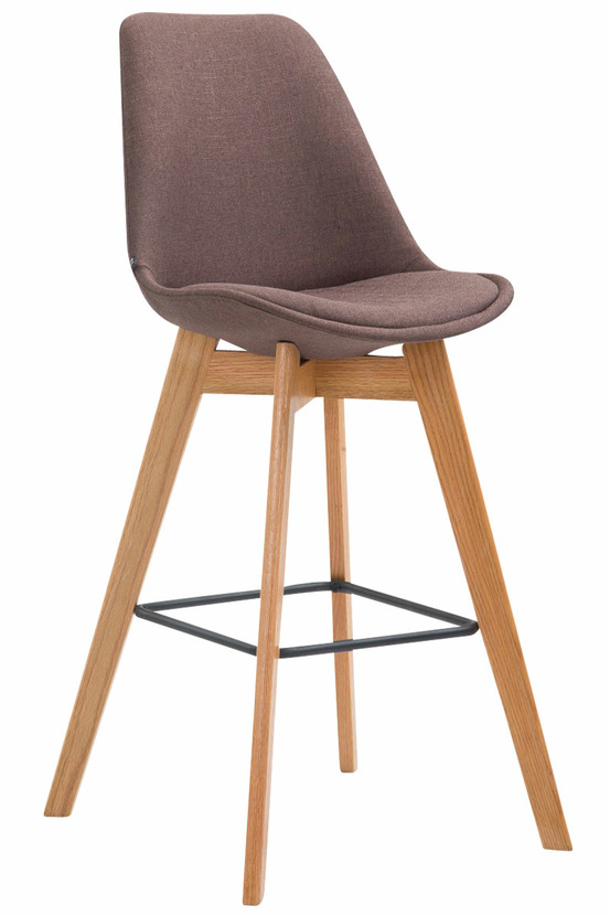 Tabouret de bar metz tissu natura