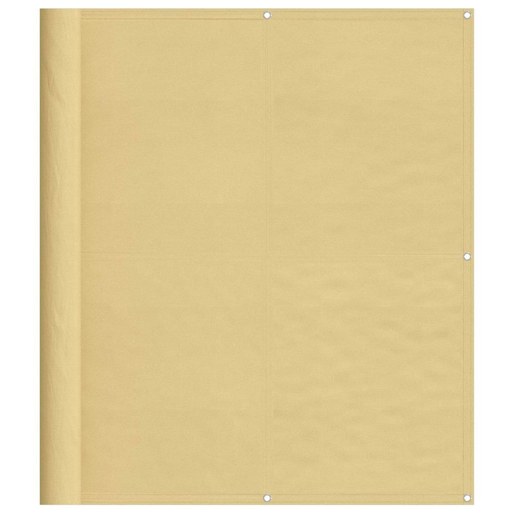 Écran de balcon sable 120x700 cm 100% polyester oxford