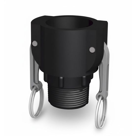 Raccord camlock femelle - fileté male bsp en polypropylène - 4''