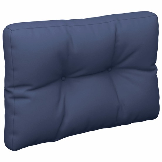 Coussin de palette bleu marine 60x40x12 cm tissu