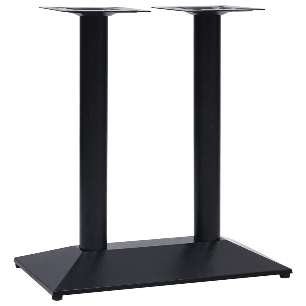 Pied de table de bistro noir 70x40x72 cm fonte