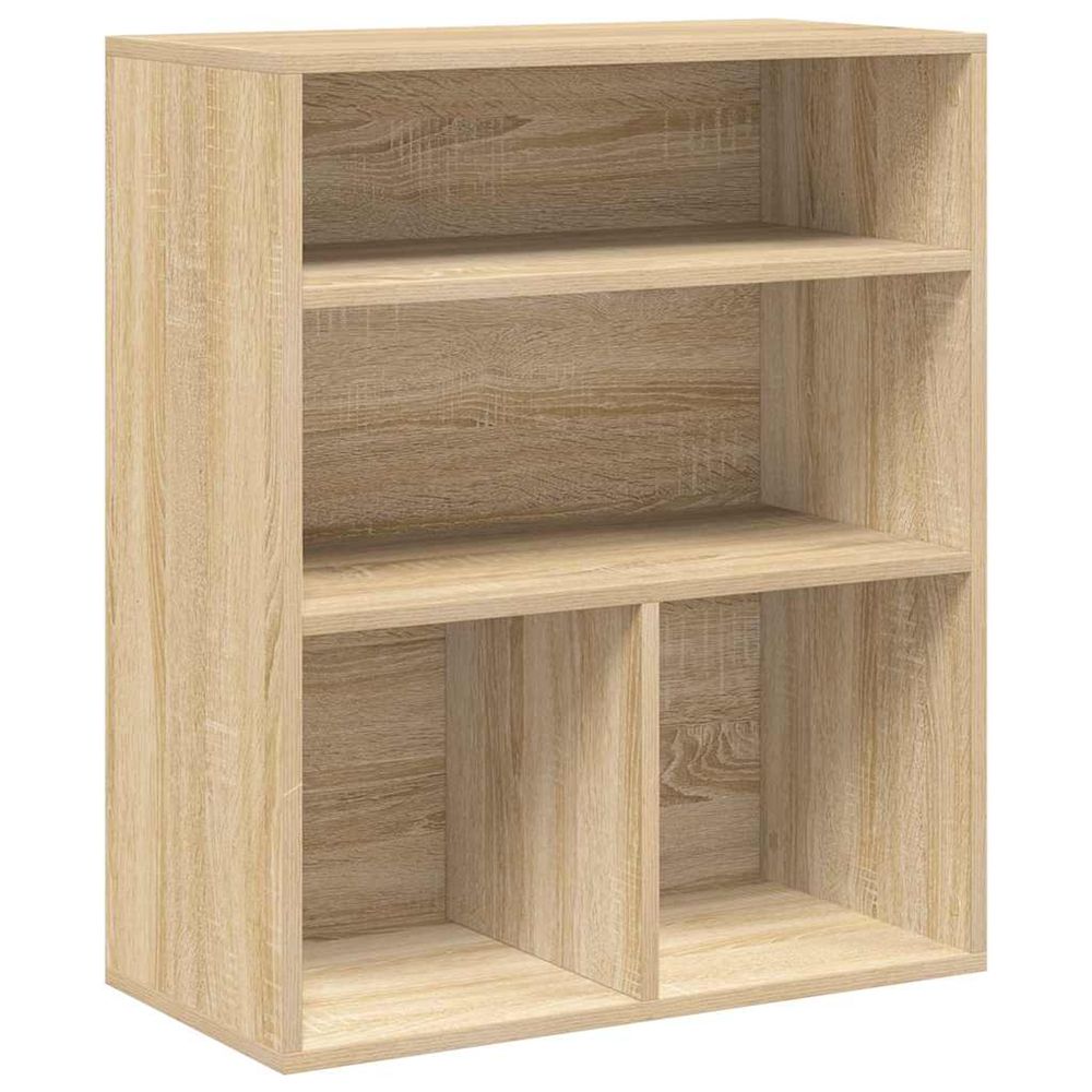 Bibliothèque chêne sonoma 60x30x71,5 cm bois d'ingénierie