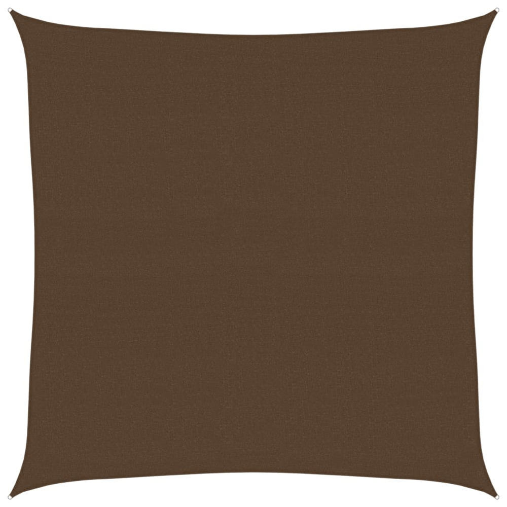 Voile d'ombrage 160 g/m² marron 5x5 m pehd