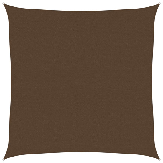 Voile d'ombrage 160 g/m² marron 5x5 m pehd