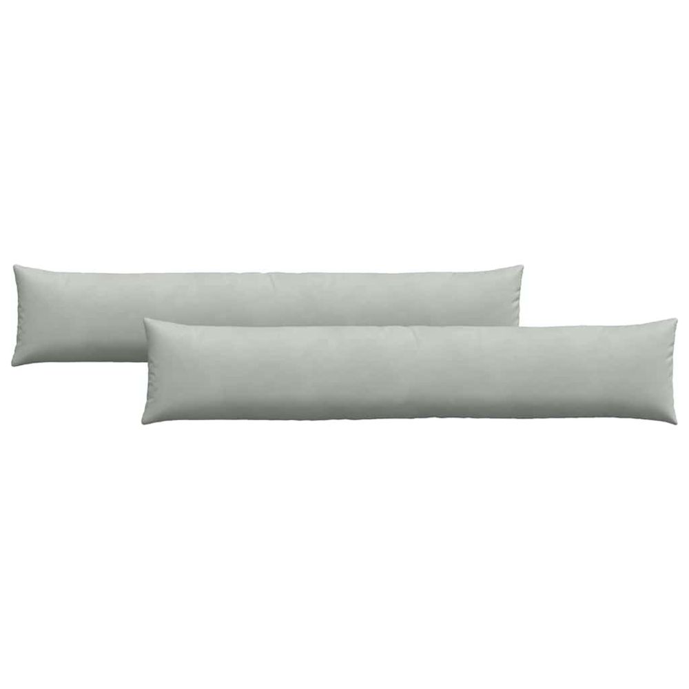 Coussins de canapé 2 pcs gris clair 200 x 40 cm