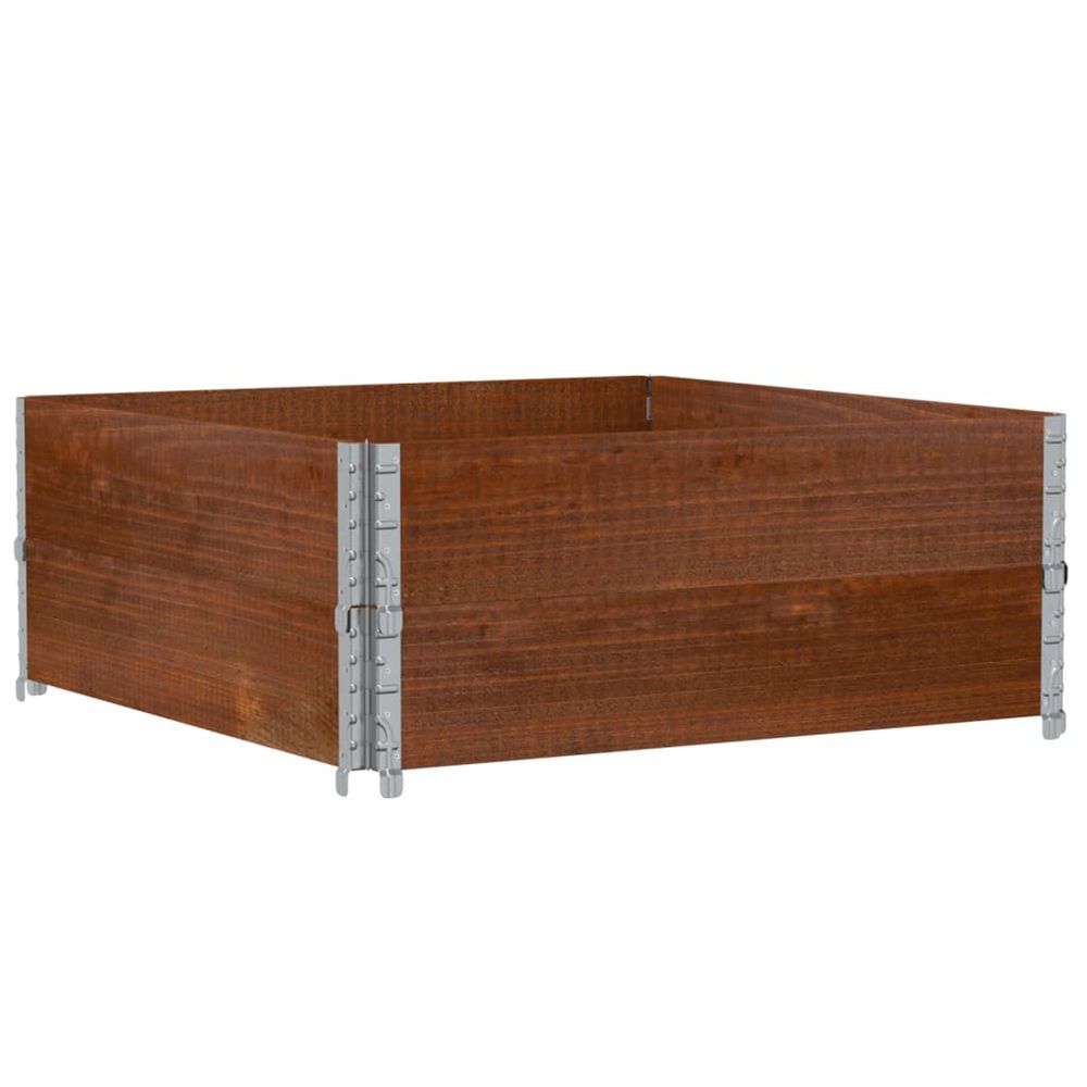Jardinière d'extérieur marron 100x100 cm bois massif de pin