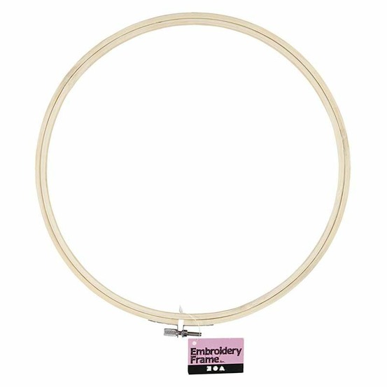Cadre de broderie en bois ø 25 cm