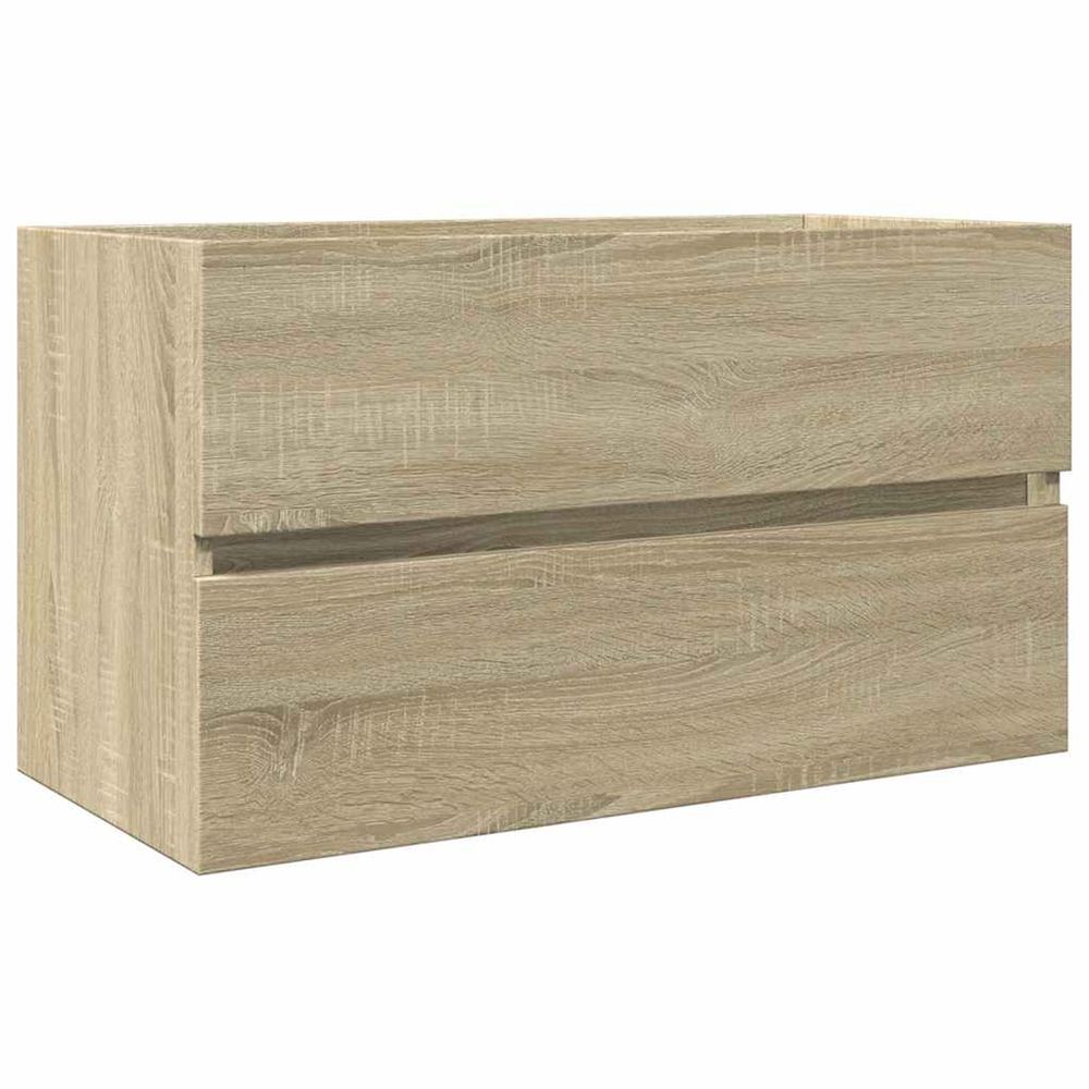 Armoire d'évier chêne sonoma 80x38,5x45 cm bois d'ingénierie