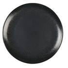 Assiette plate noire avec eclat 27cm par boite de - 6