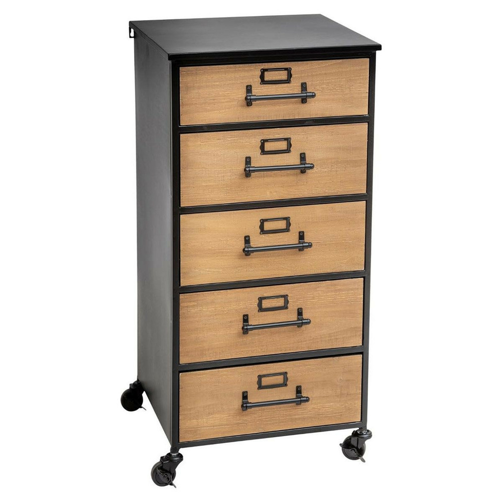 Chiffonnier design 5 tiroirs 