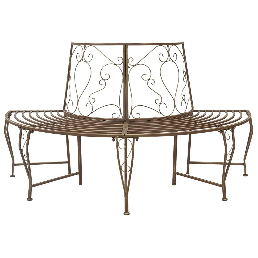 Banc d'arbre 4-nombre de places 160 x 80 x 89 cm acier