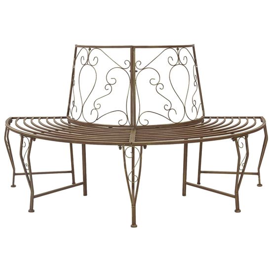 Banc d'arbre 4-nombre de places 160 x 80 x 89 cm acier