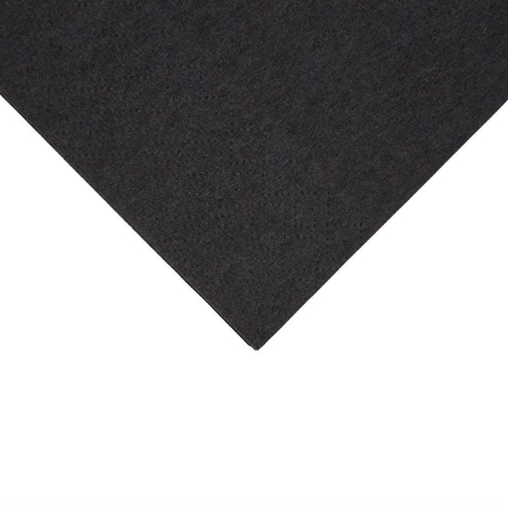 Serviettes dîner recyclable 2 plis format 1/8 400mm noires - lot de 2000 - fiesta
