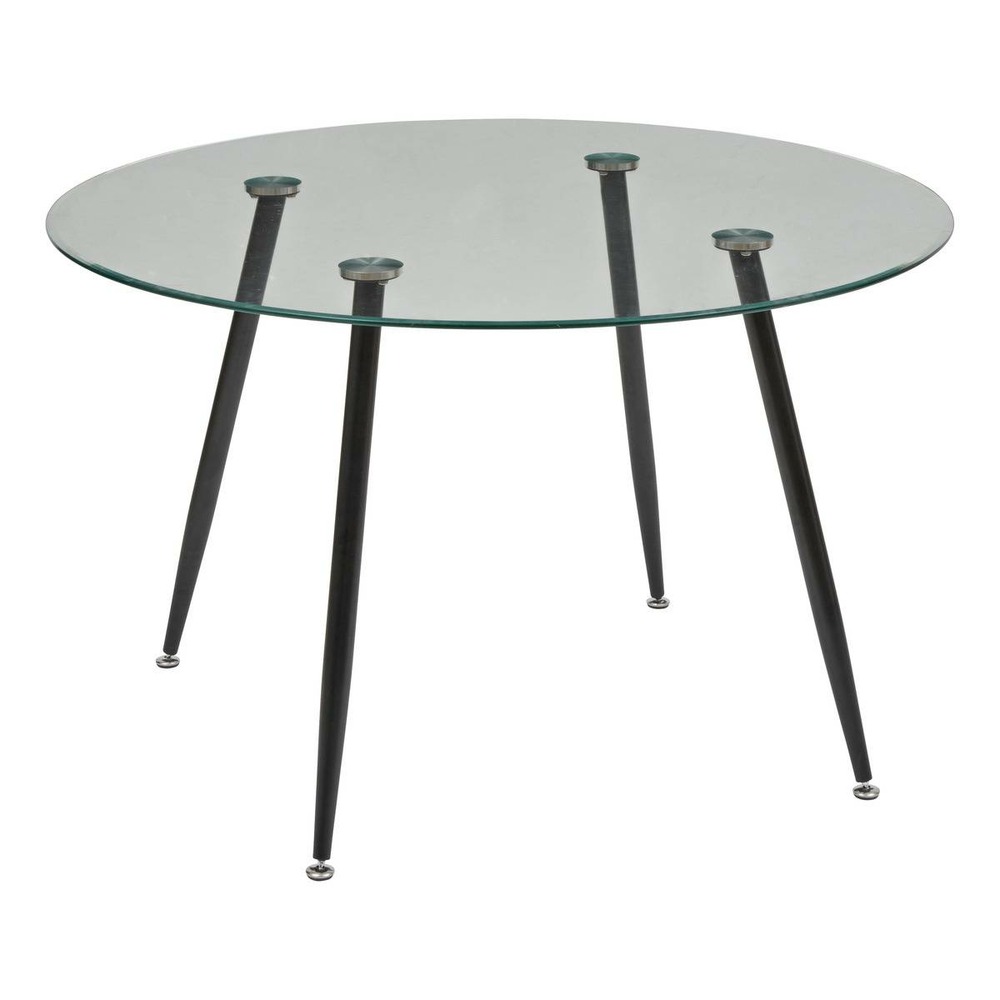 Table à manger en verre trempé 4 places ostras d120cm