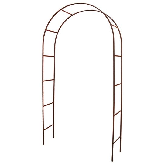Arche tube rond20 classique fer vieilli - 130x40x250 cm - acier époxy