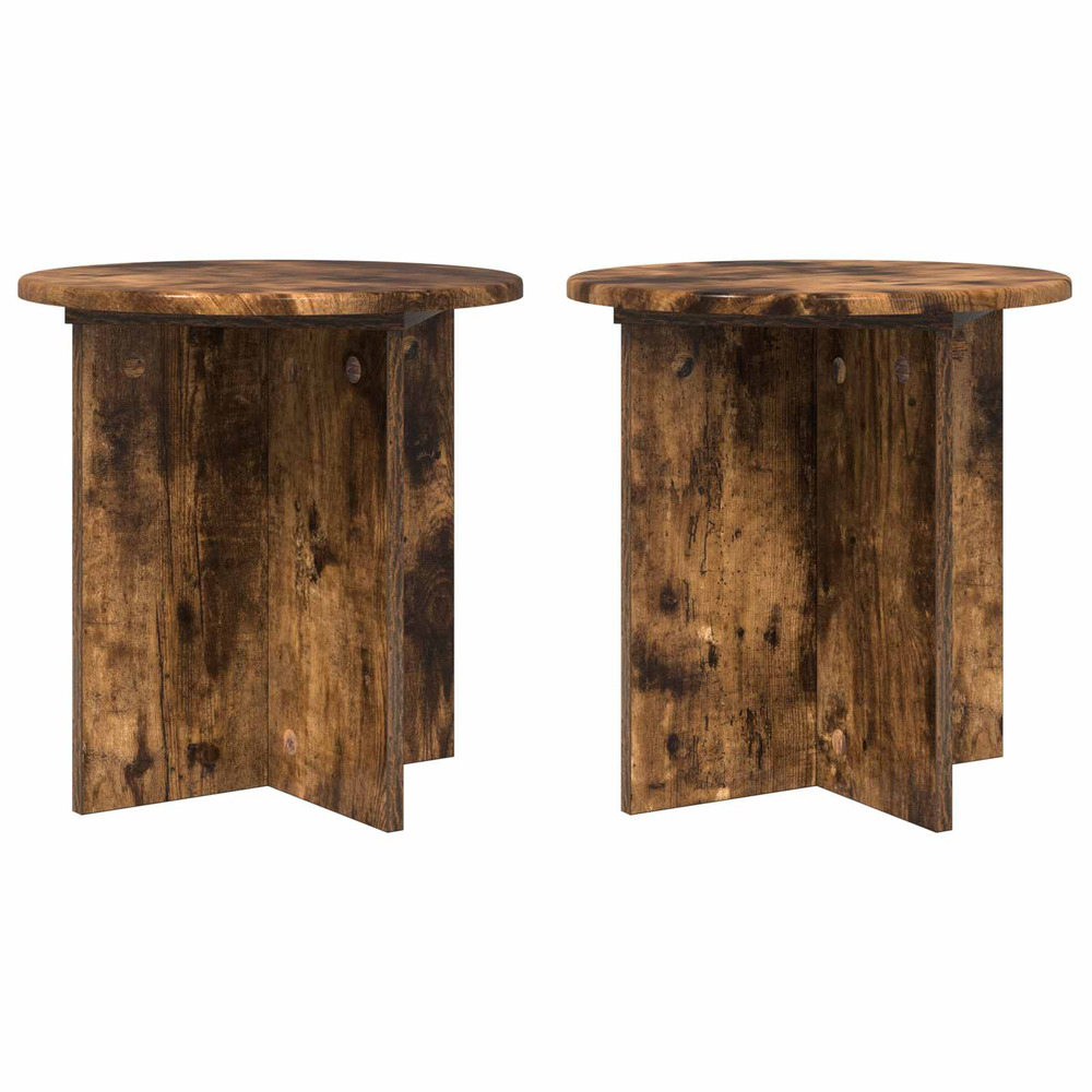 Support de plante 2 pcs chêne fumé 40 x 40 x 40 cm