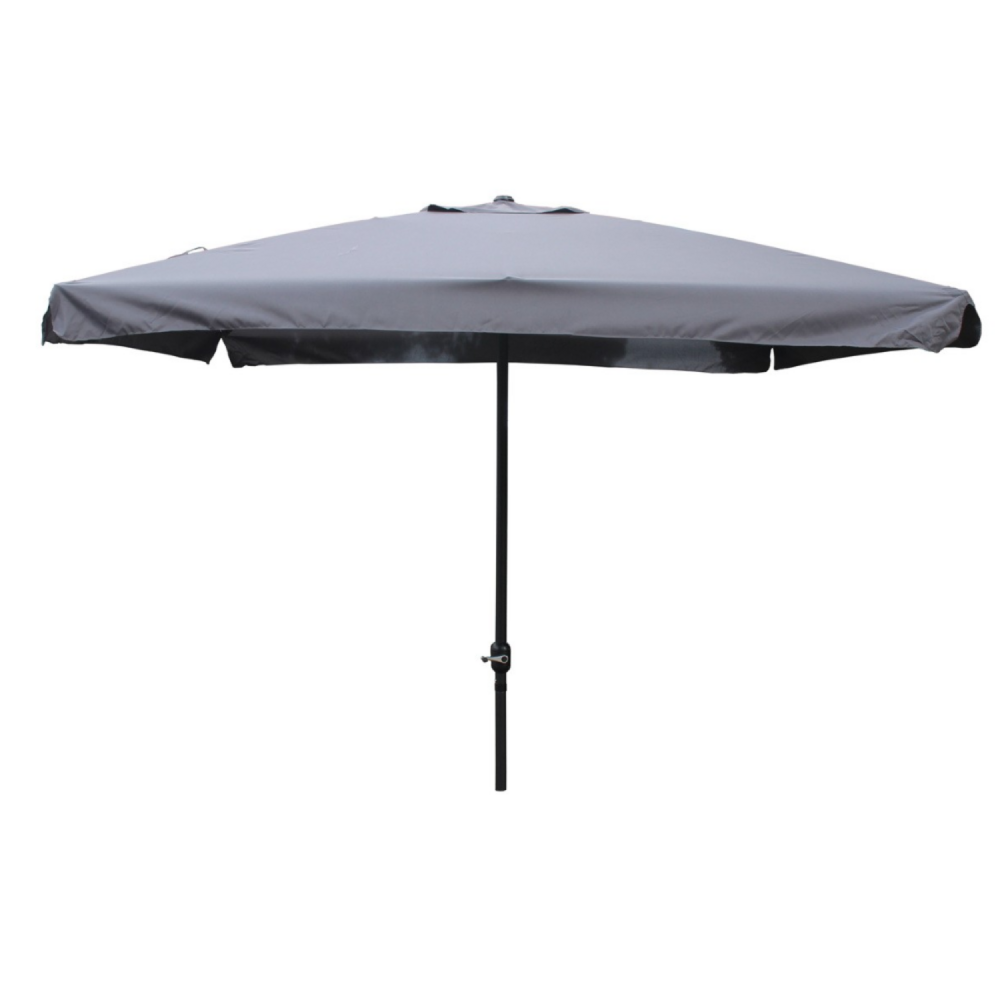 Parasol gris carré 2,95 x 2,95 m palerme