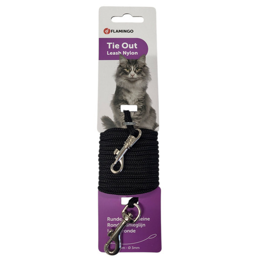 Laisse cordon d'attache ø 3 mm x 5 mètres pour chat