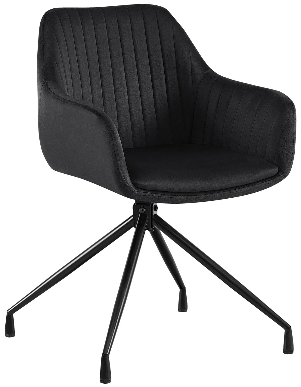 Chaise de salle à manger en velours welby