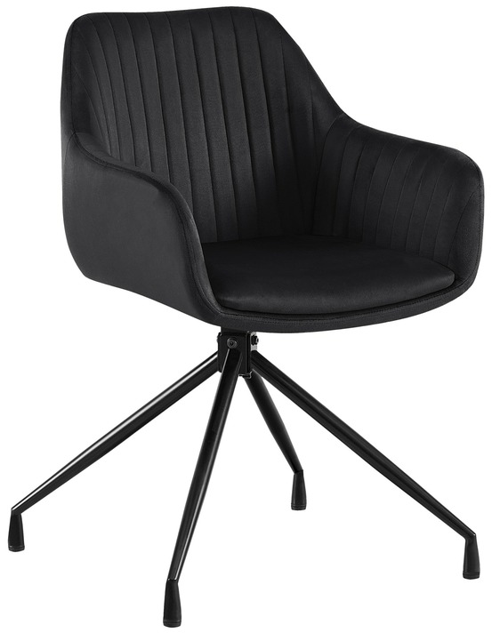 Chaise de salle à manger en velours welby