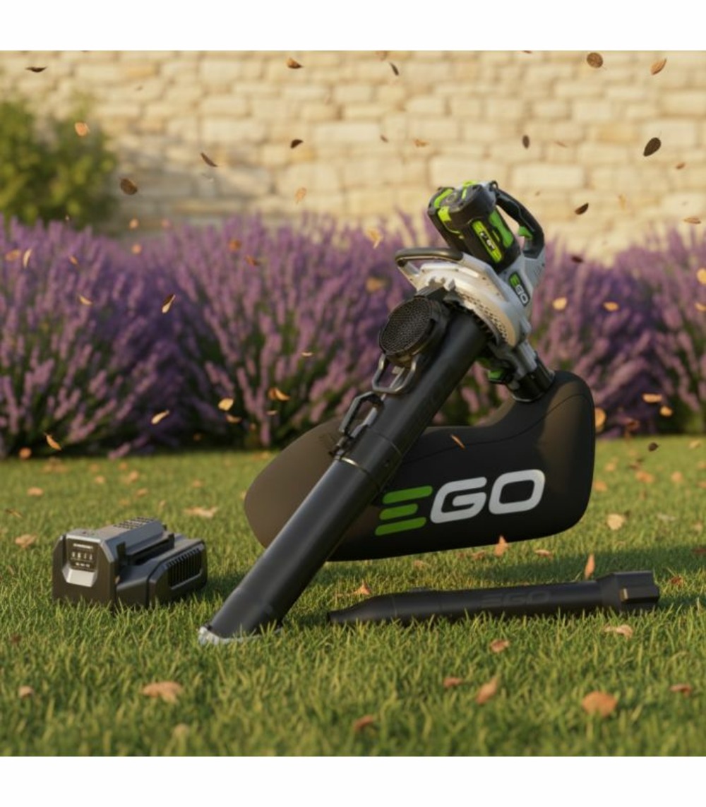Souffleur aspirateur broyeur 3 en 1 56v sans fil, avec batterie 5ah et chargeur - ego lv5004e