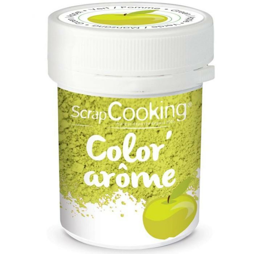 Colorant alimentaire vert - arôme pomme 10 g